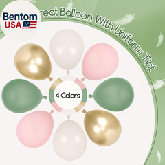 Pink and Sage Green Birthday Decorations with Light Pink Sage Green Sand White M