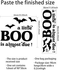 A Little Boo Is Almost Due Decal – Halloween Baby Shower Gender Reveal Party Dec