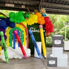 School Celebration Decorations Classroom Composition Book Balloon Boxes Infla…
