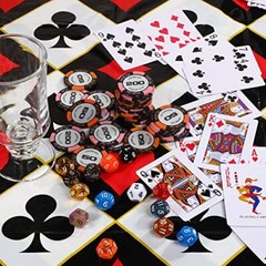 3 Pack Plastic Table Cover Disposable Tablecloth for Playing Cards, 54×108 Inch