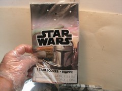 Star Wars Party Decorations Plates Balloons Baby Yoda Banner Table cloth lot set