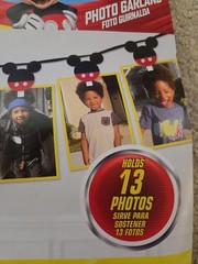 NEW Disney Junior 12’ Mickey Mouse Photo Garland Holds 13 Photos