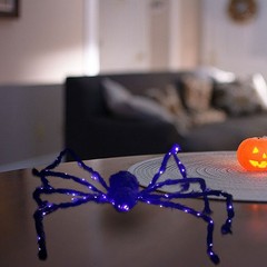 Halloween Largr Spider Light Up Haunted House Prop Outdoor Indoor Party Decor JQ