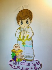 ANGELS First communion foam Wall decorations for boy Decorations De Comunión