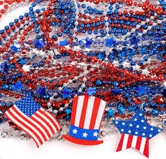 Festive 120PCS Necklaces: Perfect Party Favors for July 4th and Memorial Day
