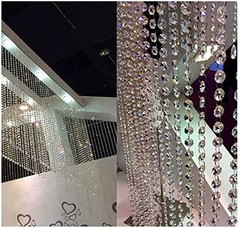 20 Pcs Chandelier Icicle Crystal Prisms Replacement for Lamp Decoration