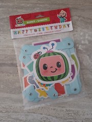 CoComelon Happy Birthday Banner, 6′, #21090, New, Sealed
