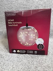 Lumineo Ball Light Decoration 40 Warm White AA Battery Operated LEDs 15cm (5.9”)