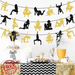 Bachelor Party Decorations Twerk Banner Garland Funny Adult Birthday Party De…