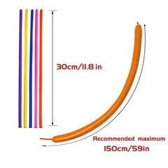 260 Balloons Pack of 100 Long Balloon Animal Twisting Balloons for for Animal…
