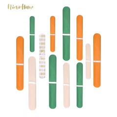 Little Cutie Baby Shower Decorations 12 PCS Light Orange Green Pom Poms