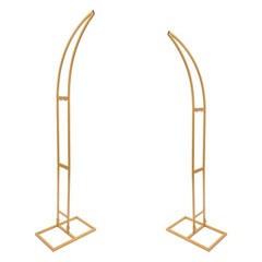 2Pcs Metal Wedding Arch Backdrop Flower Stand Balloon Stand Party Event Decor