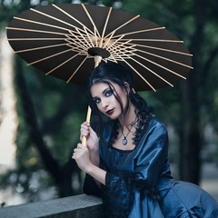 Paper Parasol Umbrellas for Wedding and Photography 23.6 Inch Black Set of 20