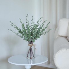 VIERENA 17.5″ Artificial Eucalyptus Stems in Glass 17.5 inches, Sage Green