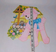 Vintage 1977 Beistle Co. Baby Shower Decor Paper Decorations Lot Of 4