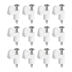38 Inch Offset Window Screen Clips Set Includes Screws Plastic Flexible