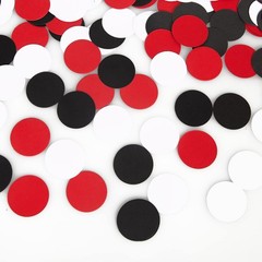 Red Black White Party Decorations – 300Pcs Confetti Paper Dot Birthday Baby S…