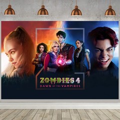 Zombies 4 Party Supplies Backdrop Banner Poster Vinyl 5x3ft Theme Party
