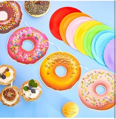 34 Pcs Donut Party Decorations Include 2 Pcs Donut Garland Banner and 32 Pcs …