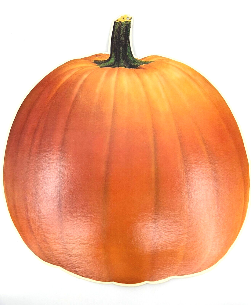 NEW Vintage Halloween Pumpkin Hanging 14.5” x 16.0” Die Cut Decoration Decor A