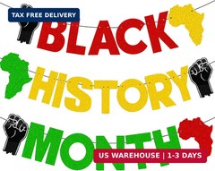 Black History Month Banner, African American Party Decorations Backdrop, Party G
