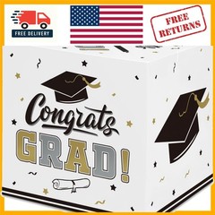 Elegant 2026 Graduation Box – Chic Gold Stamped Card Collection for Parties