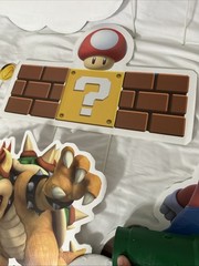 Mario Bros Party Decoration Paper Theme Princess Peach Mario Luigi Wall 19 Piece