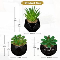 Briful 4.3 inches (D) x (W) x 5.5 (H), Black# 3pcs