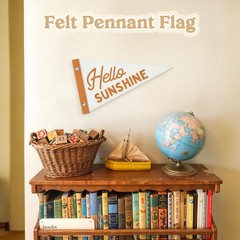 Hello Sunshine Wall Hanging Felt Banner for Room,Bedroom,Playroom,Nursery,Cla…