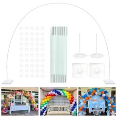 21ft Balloon Arch Stand Kit Adjustable Party Decoration Frame for Wedding Birthd