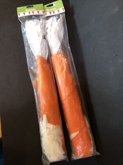 2 each Orange Plastic Pennant Banner, Party Decor, 100 foot length