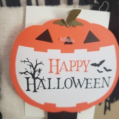 Ghosts in Truck Halloween Beaded/Sequin Wall Hanging Flag New