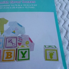 Baby Shower Table Centerpiece DecorationBlocks Bear New Unopened Unisex BoyGirl