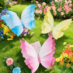 3D Hanging Butterfly Decorations, Butterfly Birthday Party Decorations, 3 Pcs Cr