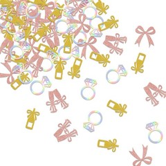 Shes Tying The Knot Confetti Bridal Shower Bachelorette Table Decorations Pink
