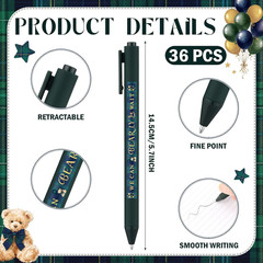 36 Pcs Tartan Plaid We Can Bearly Wait Baby Shower Pens Gifts Bulk Vintage Party
