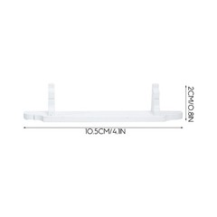 2Pcs Mini House Storage Rack Models White Storage Racks Miniature Furniture