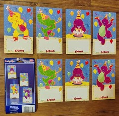 Barney Place Settings Birthday Party Designware Decorations BJ Baby Bop- 7 ct