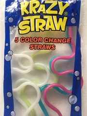 Vintage Krazy Straw 5 Pack New In Package! Rare! 2007 Collect!!!