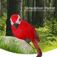 Simulation Feather Macaw Garden Home Decoration Fake Bird