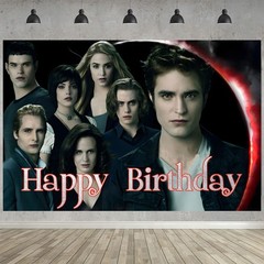 Twilight Birthday Party Decoration Backdrop & Balloons Set 5×3 FT
