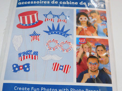 Patriotic Photo Booth Props 10 pieces 4th of July