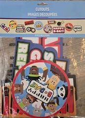 Roblox Party Set for 10 w/ gift bags, wristbands, pendants, Masks, & cutouts