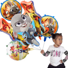Zootopia Party Supplies birthday decoration table cloth plate cupcake topper