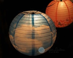Quasimoon 14″ Premium Print Cotton Candy Clouds Paper Lantern, Design by Espe…