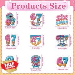 Musaeva 6 7 Birthday Decorations – 36 Pcs 67 Meme Birthday Theme Party Cupcak…