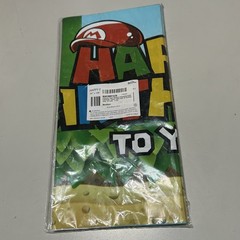 3pcs Mario Bros Table Cover for Boys Kids Mario Brothers Birthday Party Supplies
