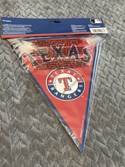 Texas Rangers 2 Pennant Plastic Flag Banner MLB Baseball Sport Party Decoration