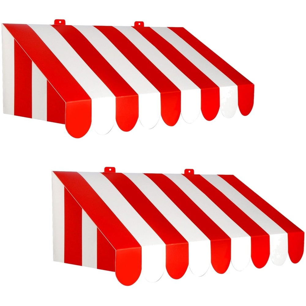 Eye-Catching Party Wall Decor – 3-D Carnival Awning Set of 2