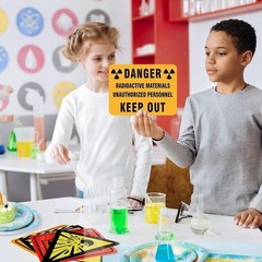 9PCS Vibrant Science Party Decorations – Mad Scientist Theme for Kids’ Birthdays